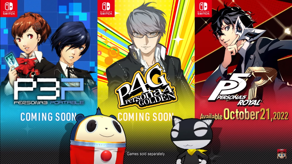 Persona 5 Royal Persona 4 Golden Persona 3