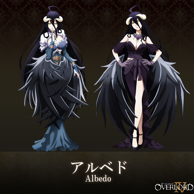 Overlord IV Albedo Nueva Visual Traje Morado, colección especial tarjetas de bonificación
