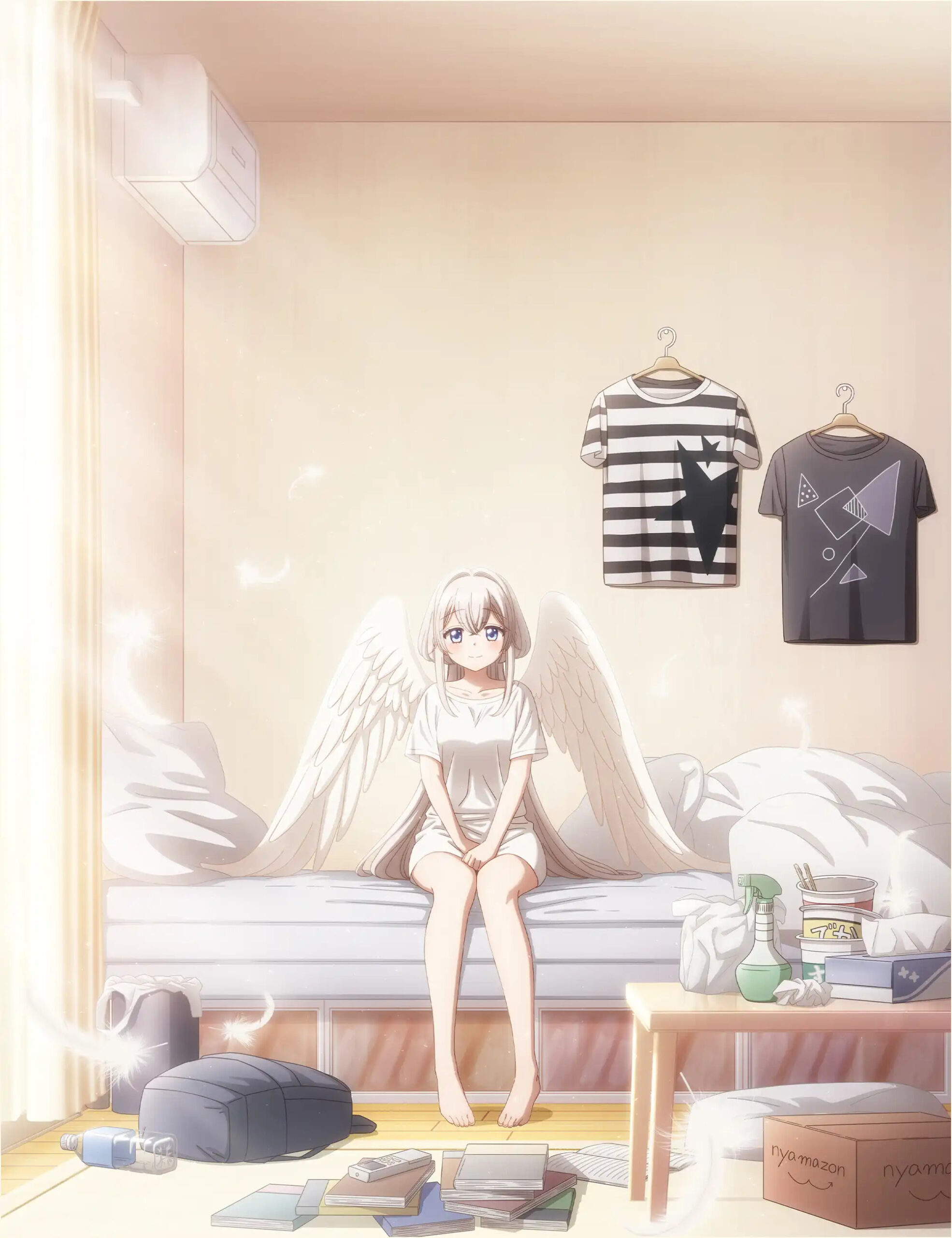 "One Room, Hiatari Futsuu, Tenshi-tsuki." (Studio Apartment, Good Lighting, Angel Included),